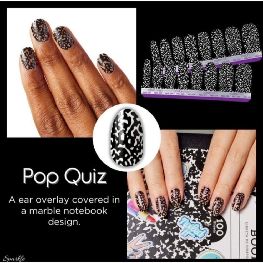 Color Street Nail Polish Strips POP QUIZ Overlay Retired